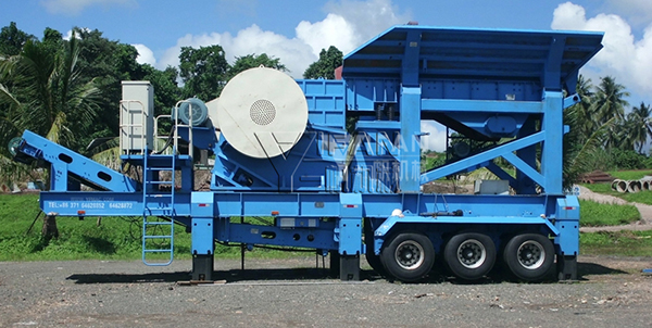 Mobile jaw crusher